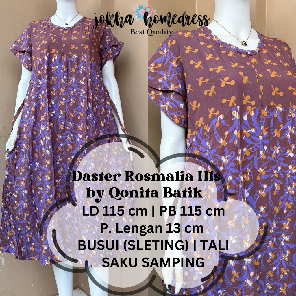 Daster Rosmalia Busui Hls by Qonita Batik Pekalongan