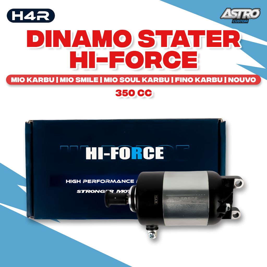 Dinamo Stater H4R Mio Smile Sporty Soul Fino Karbu Nouvo Z Dinamo HI-Fore Bore Up 350cc Astro Racing
