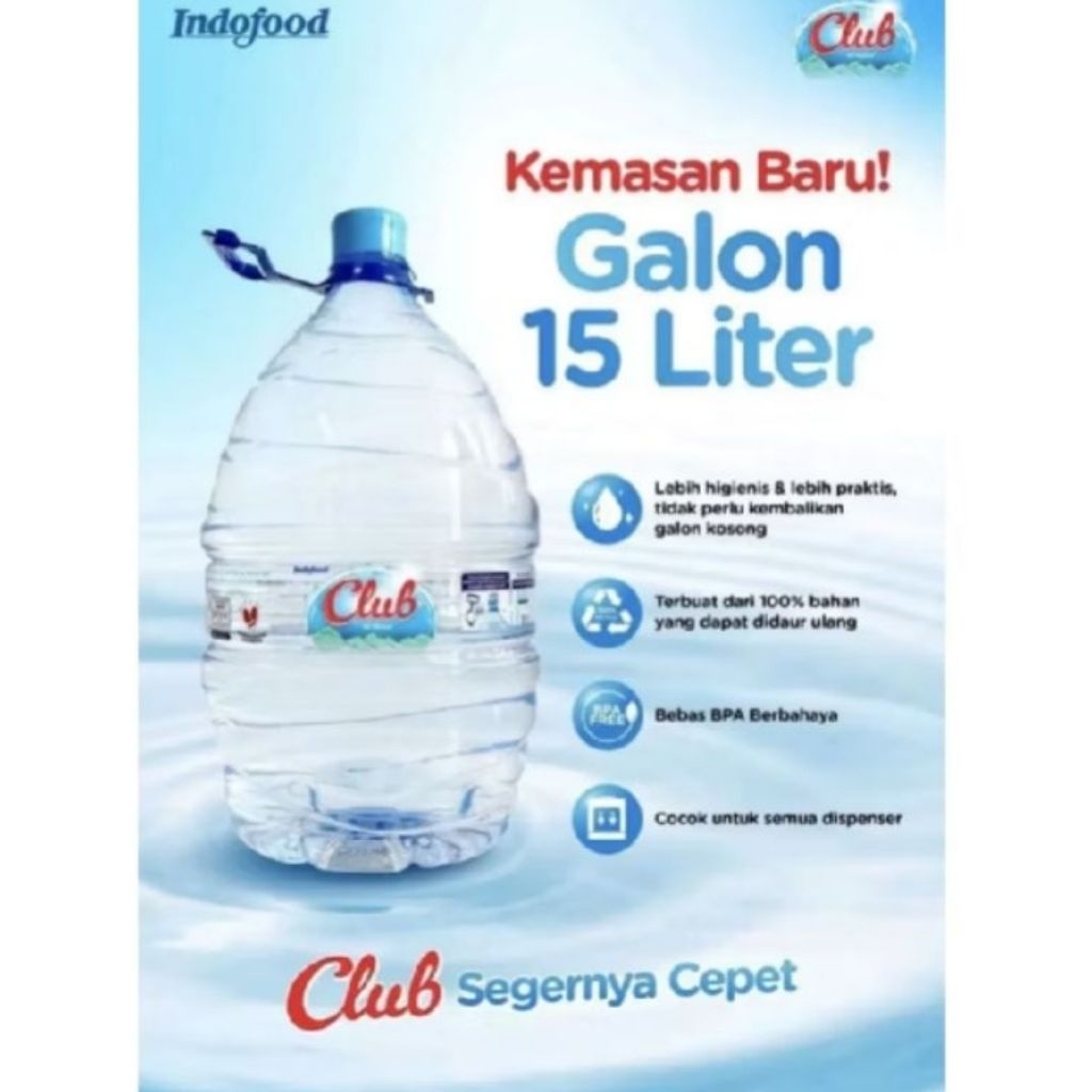 CLUB Air Mineral Galon Sekali Pakai
