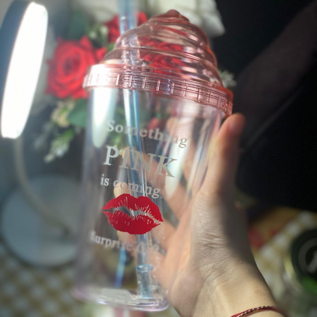 [READY STOCK] BOTOL MINUM ICE CREAM PINK BY MR DIY