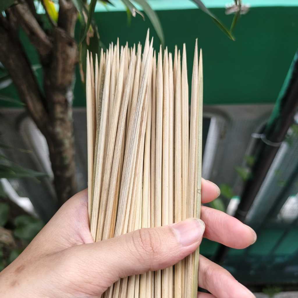 Tusuk Sate Ayam Kambing 20cm Isi +1700 Kiloan, Tusuk Sate Bambu Halus Runcing