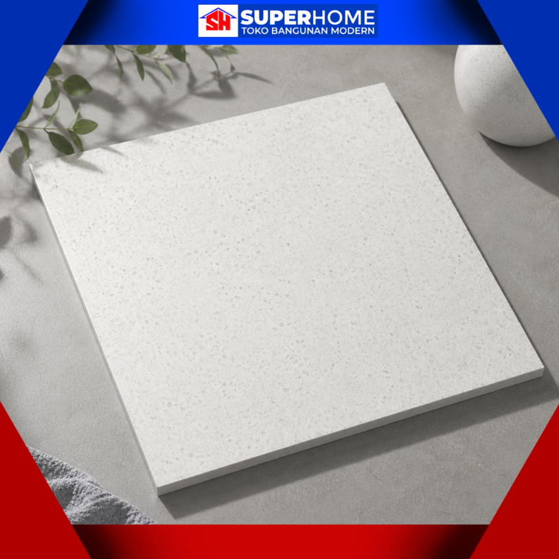 Keramik KIA 40x40 Terrazo white kasar