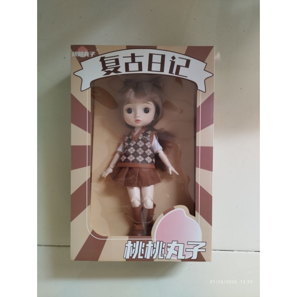 Boneka TaoTao Wanzi 12 inch Cool Style Girl Doll