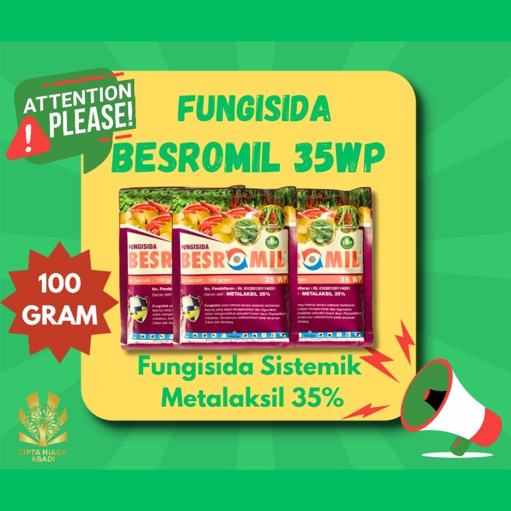 Fungisida sistemik BESROMIL 35 WP, 100 Gram