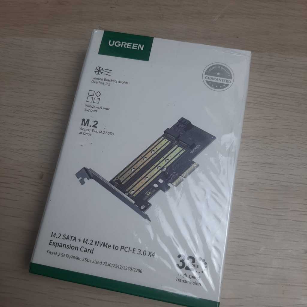 UGREEN Adapter M.2 NVME + M.2 SATA to PCI Express 70504