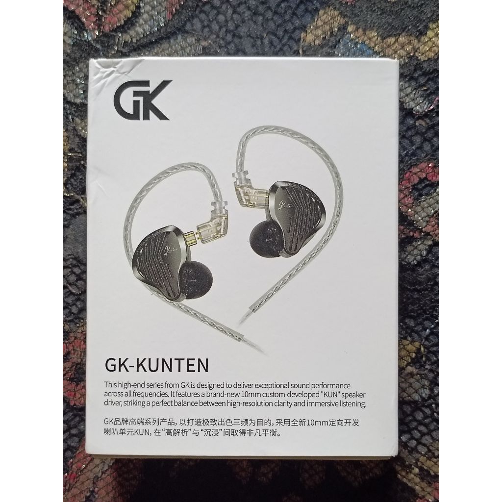 GK KUNTEN In Ear Monitor (IEM) Second + Eartips HE Sonic Ukuran M | Fullset + Garansi | Audio Jernih