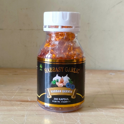 Habbasyi Garlic isi 200 Kapsul Habbatussauda Garlic Habbah Garmin