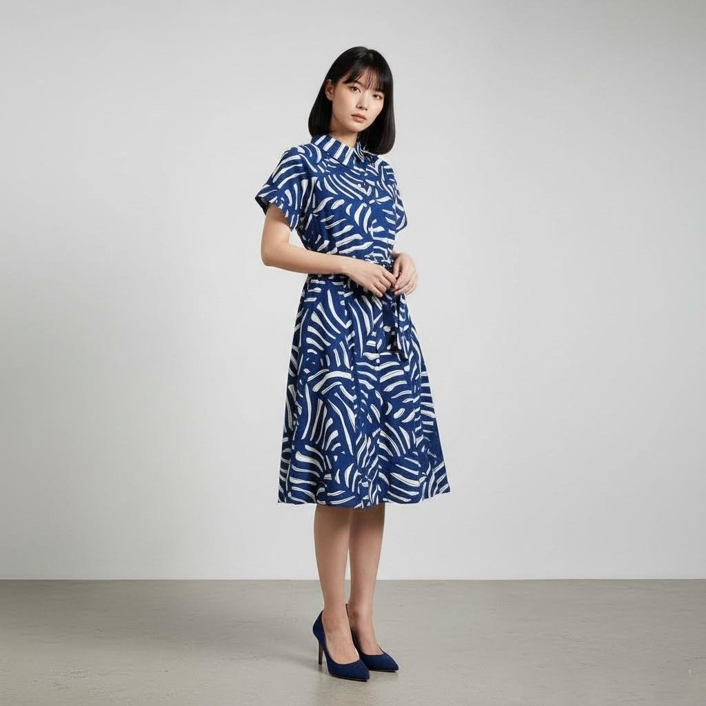 [HM-135] H*M Shortsleeve Dress Women | Dress Lengan Pendek Wanita