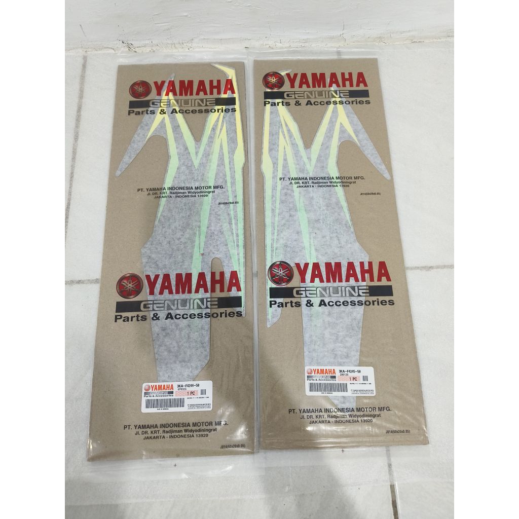 STRIPPING RX KING 2005 HIJAU ORIGINAL BAGIAN TANGKI KANAN KIRI