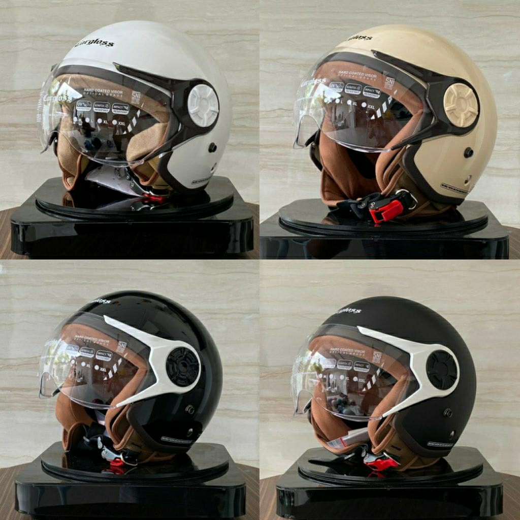 HELM MODEL CARGLOSS HIJAB ORIGINAL VRY TERMURAH BERGARANSI SUDAH SNI