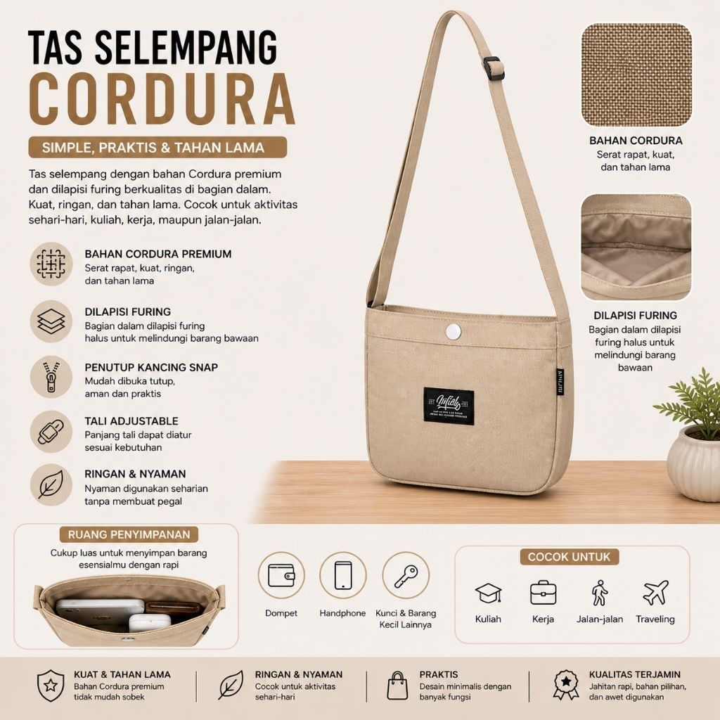 LEVIN-Tas Selempang Sling bag Pria
