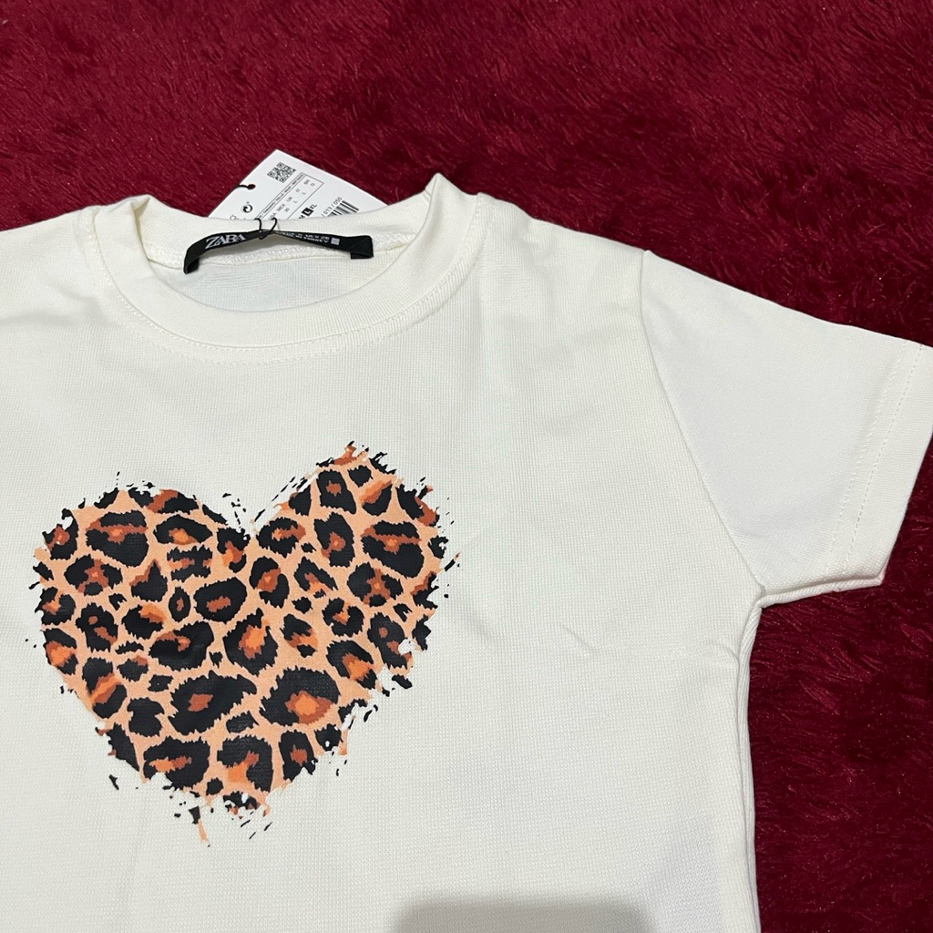 LOVE LEOPARD CROP TOP NEW