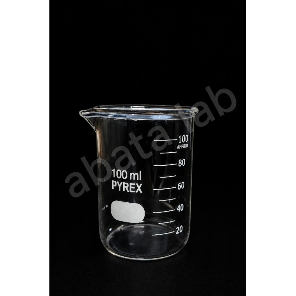 beaker glass, gelas kimia, gelas piala, gelas beker 100ml pyrex