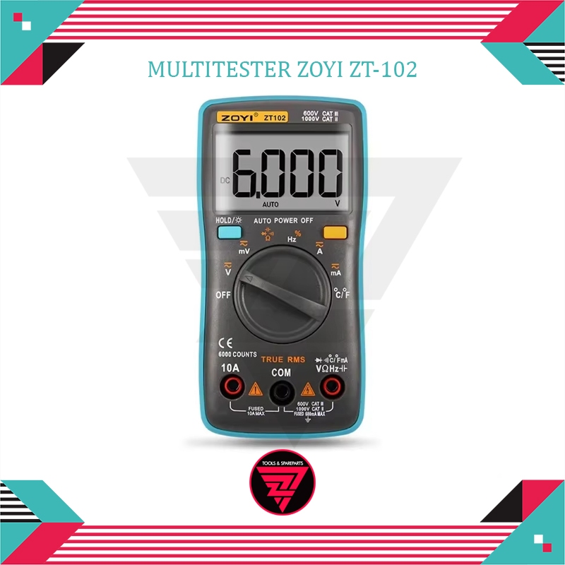 Z77 - Multitester Zoyi ZT-102 / Avometer Digital Zoyi ZT-102
