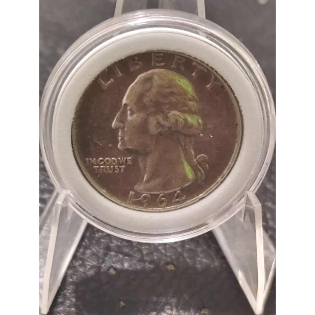 koin perak kuno liberty asli 1964