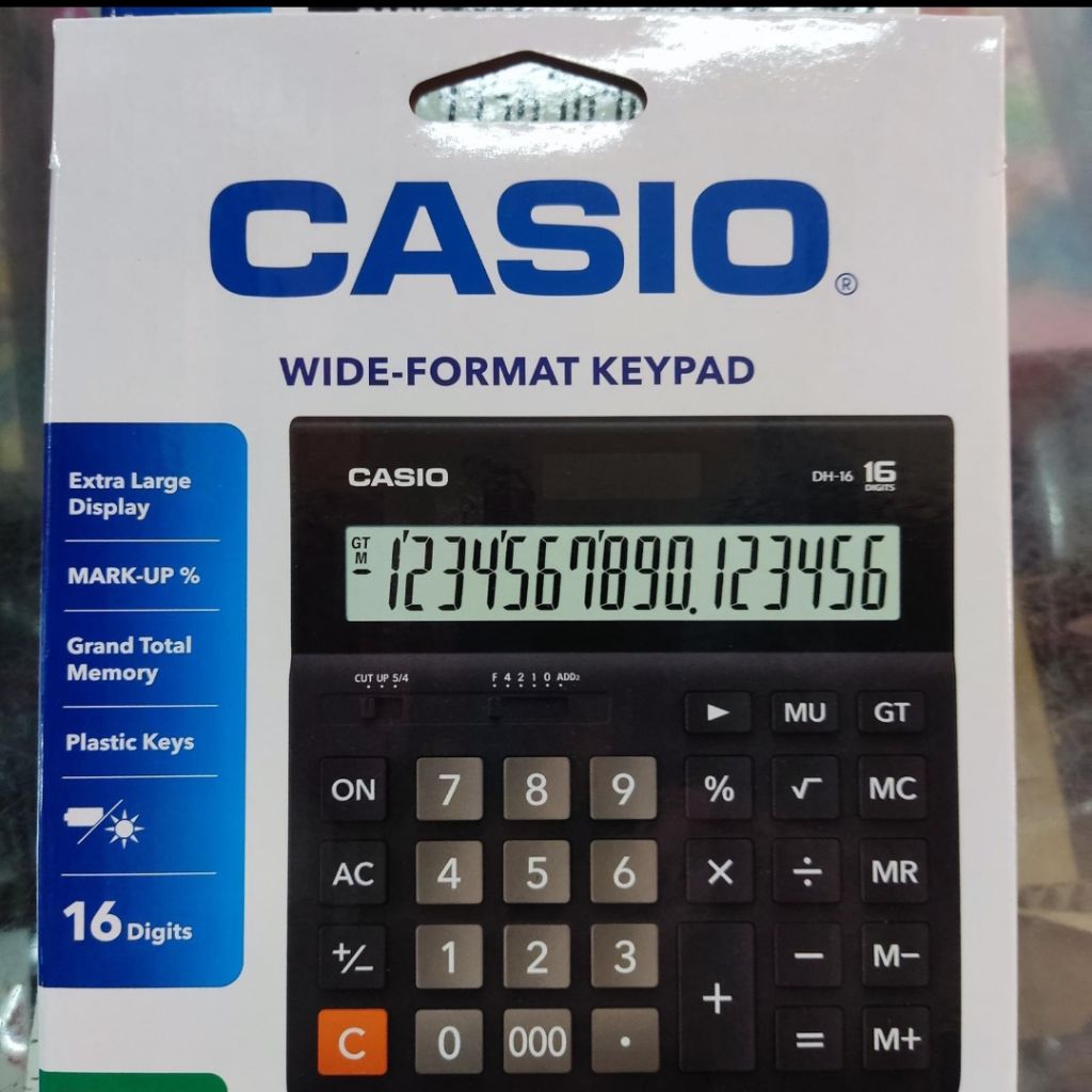 kalkulator casio DH-16-BK 16 digit Original
