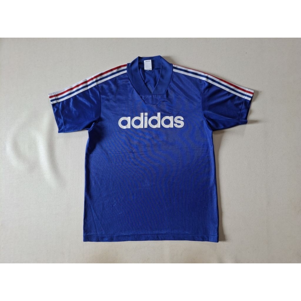 JERSEY VINTAGE ADIDAS STRIPE BIG LOGO ORIGINAL 100%
