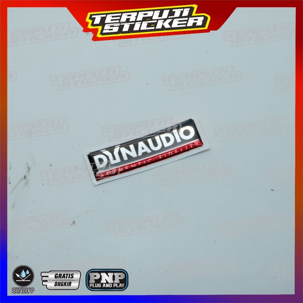 emblem DYNAUDIO SPEAKER AUDIO MOBIL/STICKER DYNAUDIO LOGO SPEAKER AUDIO MOBIL