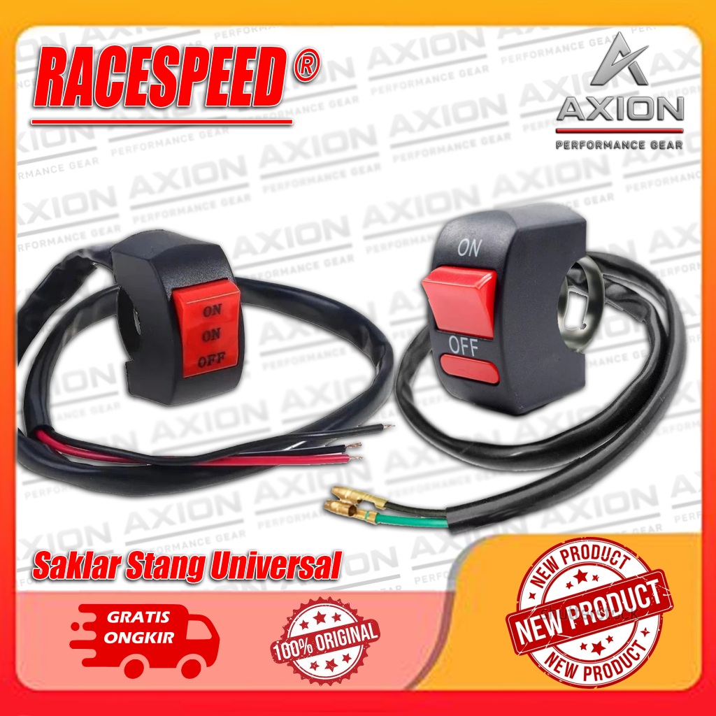 Saklar Motor On Off On On Off Switch 2 Tombol 3 Tombol Bracket Stang Universal PnP Motor Mio Vario B