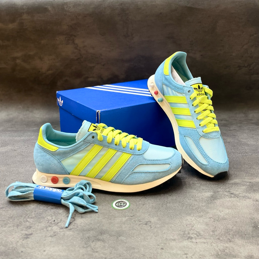 ADIDAS LA TRAINER OG  [PRELOVED BLUE/SEMI SOLAR YELLOW] #IH1650 HAGUSNEAKER GARANSI 100% ORIGINAL