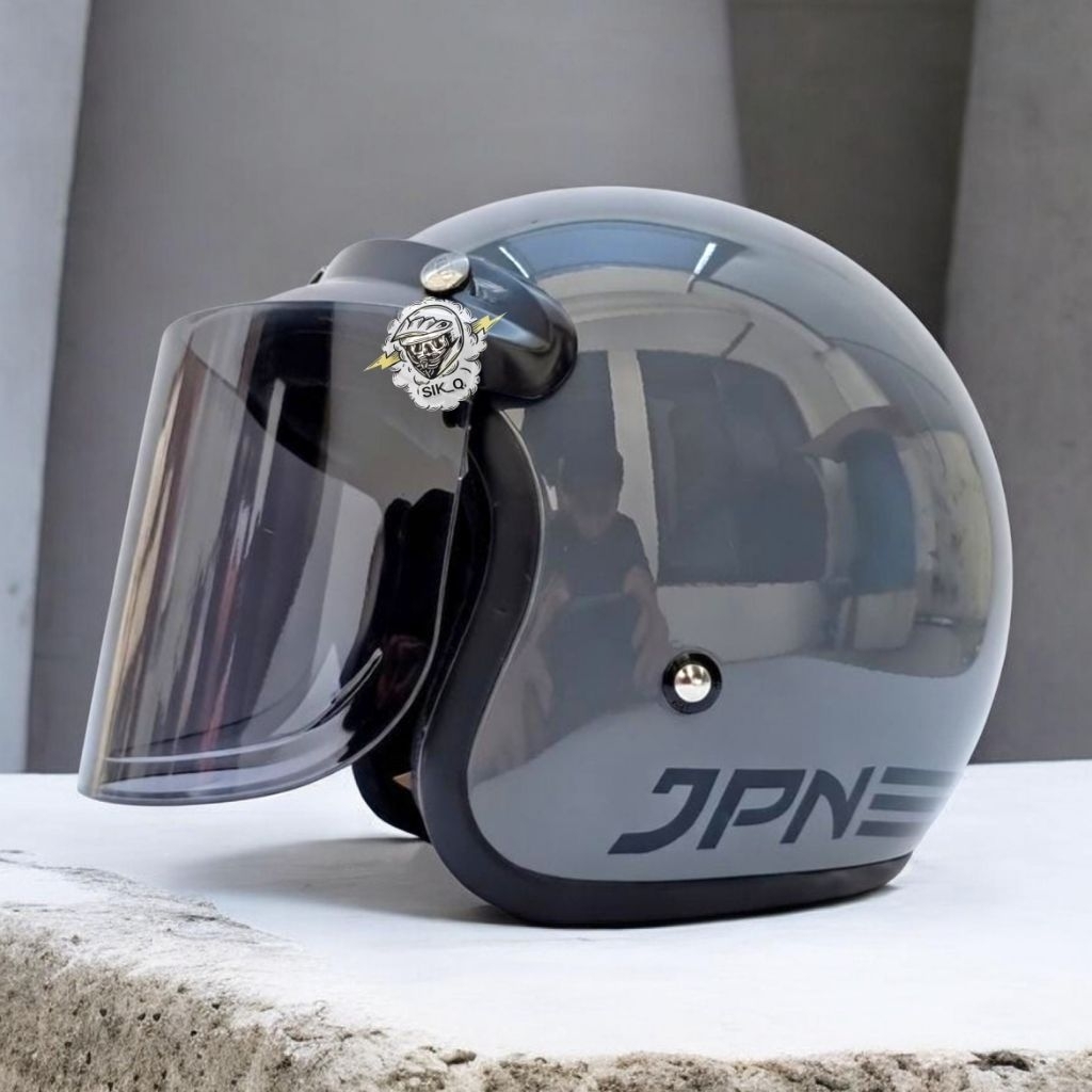 HELM JPN 100% ORIGINAL PAKET KACA DATAR DAN KACA CEMBUNG