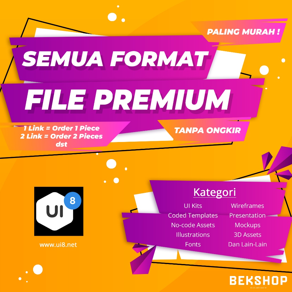Jasa Download UI8 UI 8 UI Kit Premium UI UX Figma Premium Frontend Developer UI Kits Coded Templates