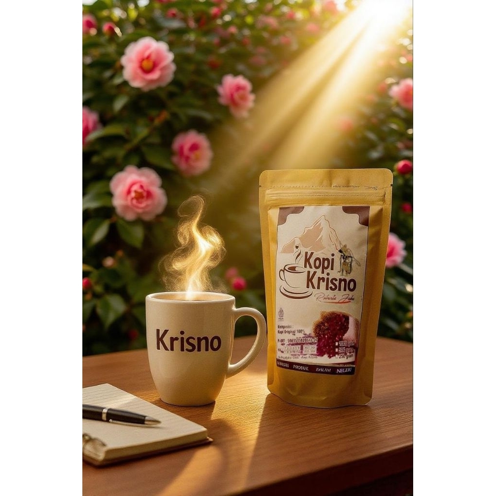 KOPI KRISNO ROBUSTA JAHE 250GRAM, 100% KOPI MURNI.