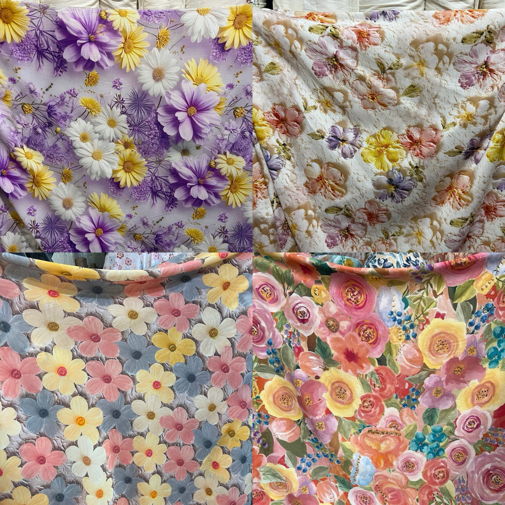 Kain Katun Rayon Viscose Premium | katun rayon | rayon motif | Rayon premium | Daster | Kemeja | Piy
