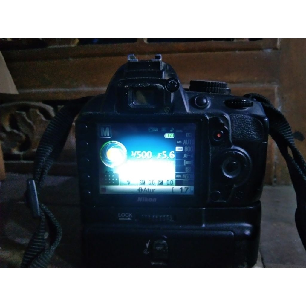 Nikon d3100 plus bg lcd vignet