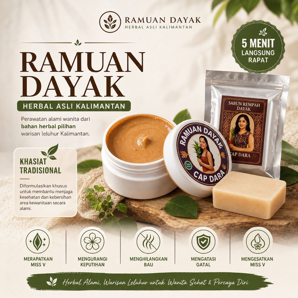 KRIM RAMUAN DAYAK HERBAL.