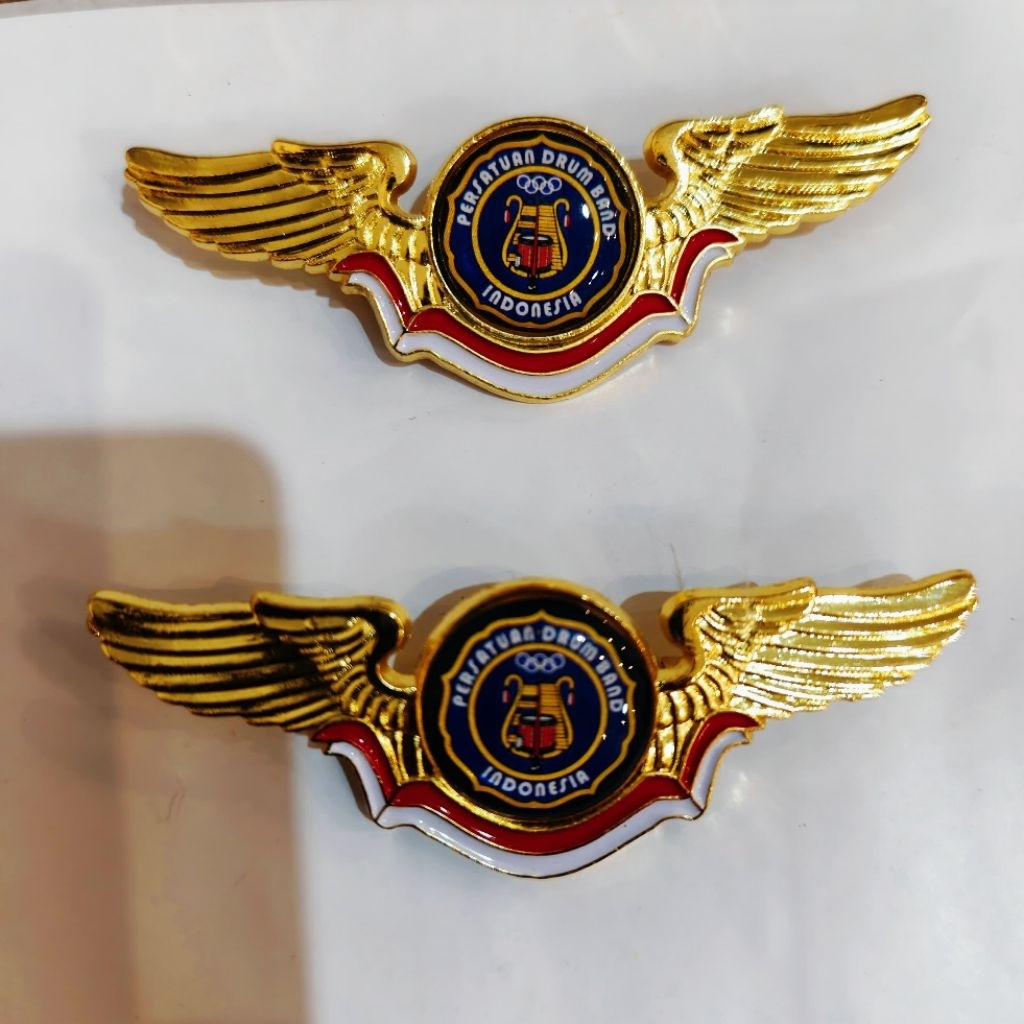 Wings Brevet PDBI | drumband | marchingband | pin drumband | logam cor lapis resin