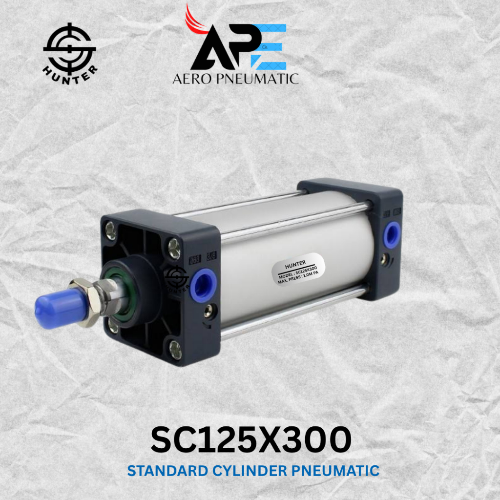 HUNTER CYLINDER PNEUMATIC SC125X300 / SC125X300-S / SC 125X300 - SC125X300