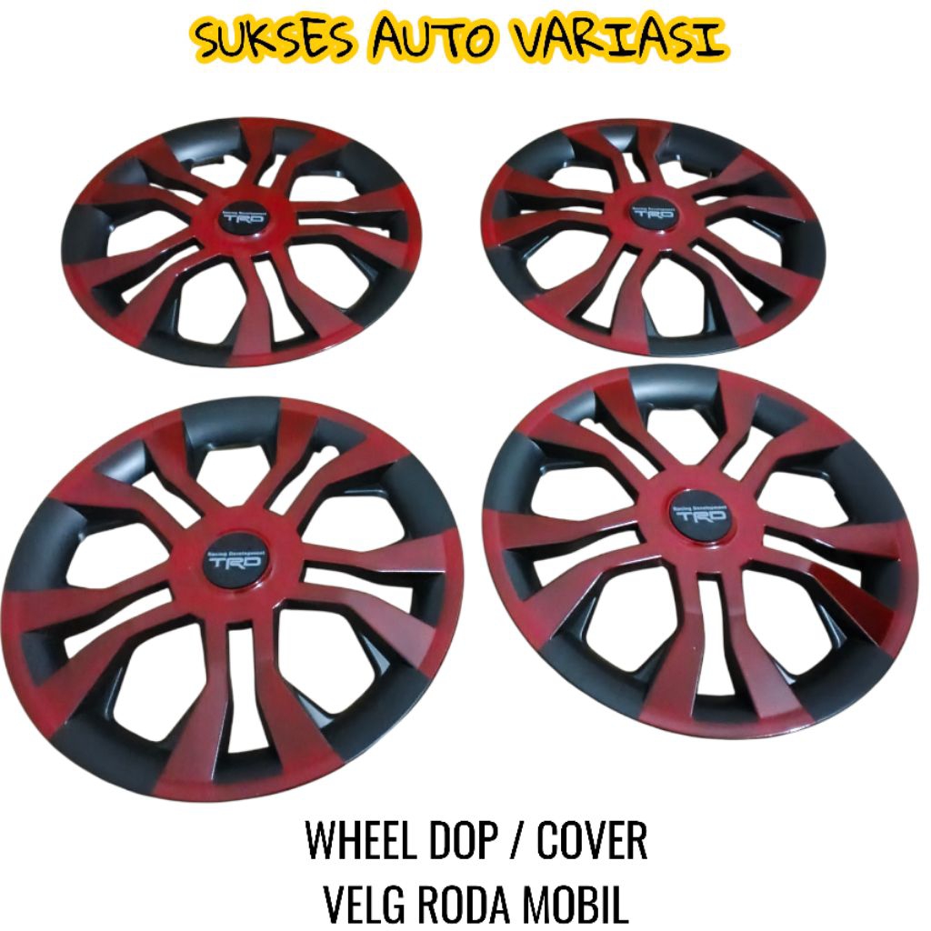 COVER VELG RODA MOBIL L300 RING 14 WHELL DOP COVER VELG RING 14 TRD MERAH