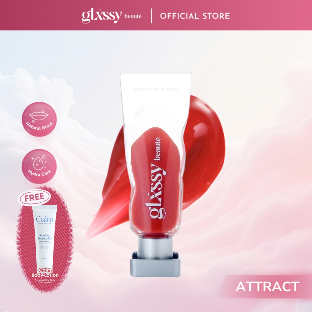 Glxssy Beaute Souffle Satin Stain Attract - Lip Tint
