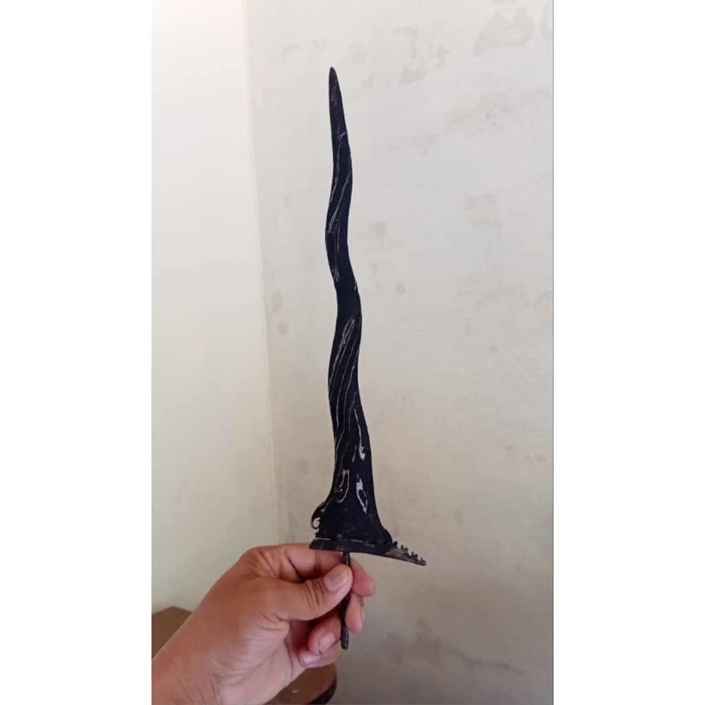 Bilah Keris Pendawa Cinarito Luk 5 Pamor Buntel Mayit