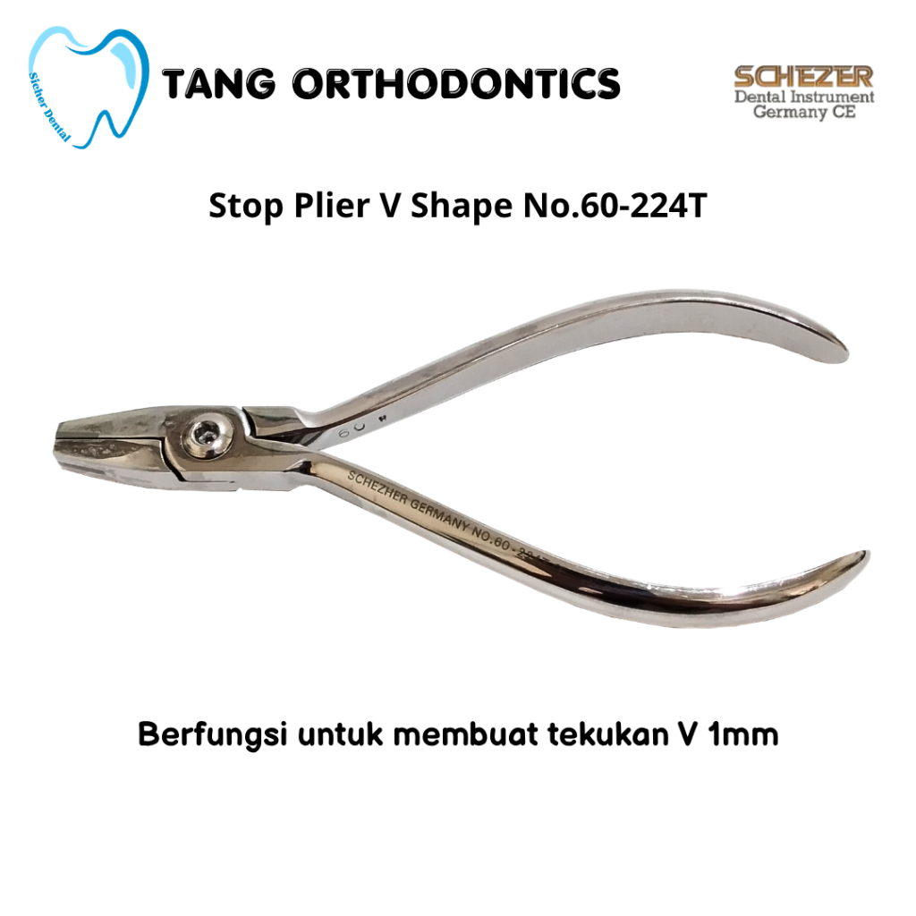 Stop Plier V Shape No. 60-224T SCHEZER Instrument Dental