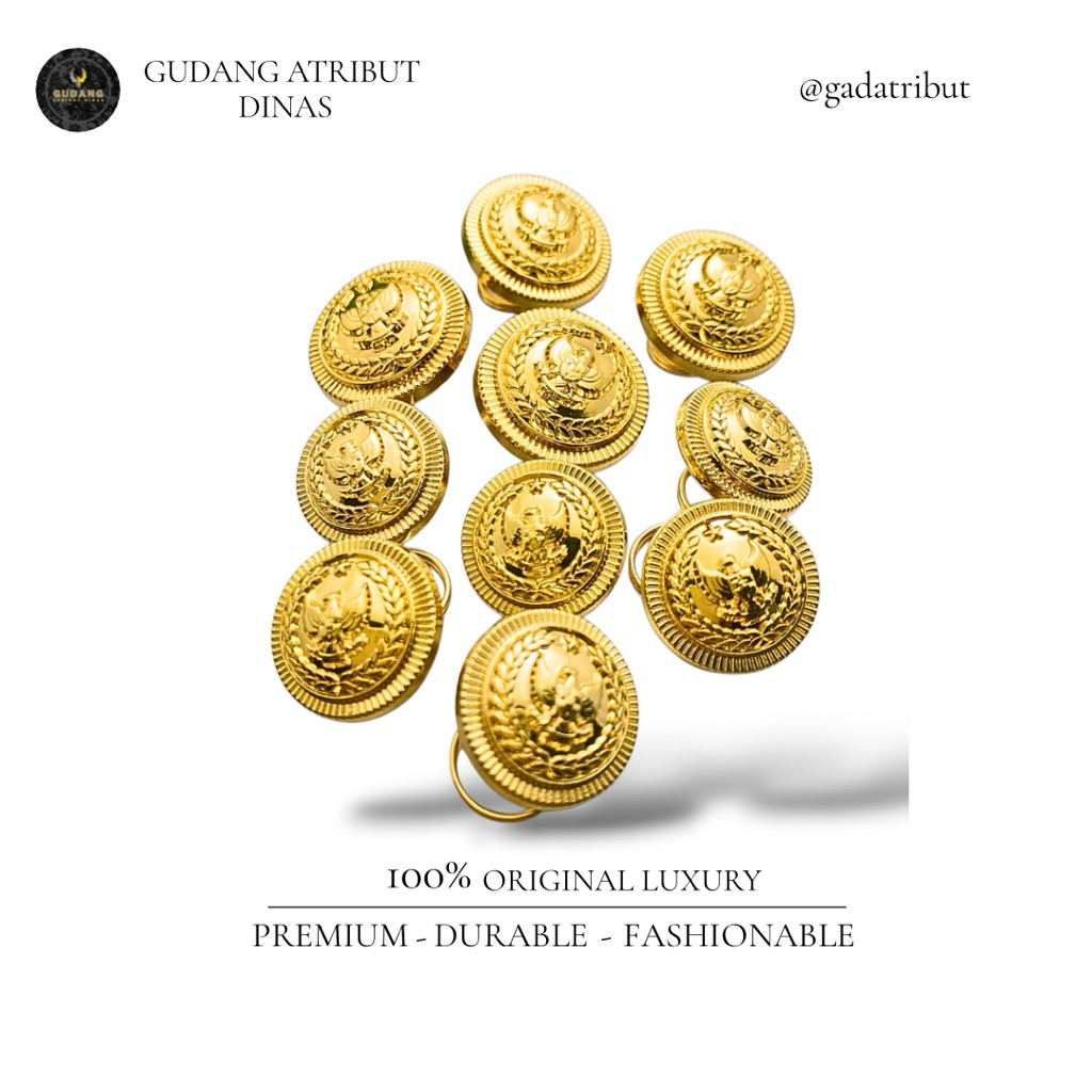 100% LUXURY Kancing PDU Kemenimipas Terbaru / Kancing PDU Kemenimipas Luxury / Kancing PDU Imipas / 