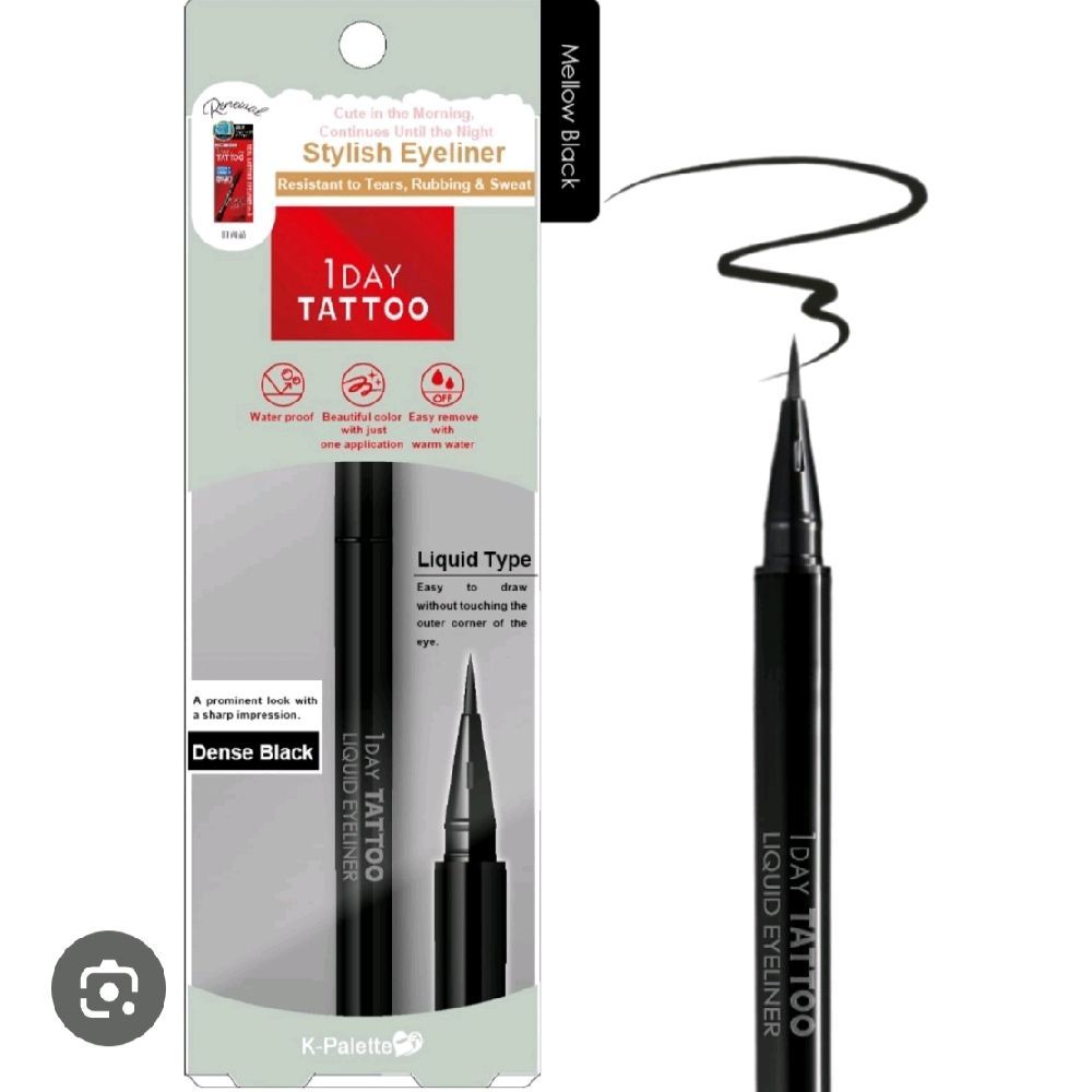 Japan K-Palette 1 Day Tatto Liquid Eyeliner Cair 24H Long Lasting Quick Dry Waterproof Sweatproof Or