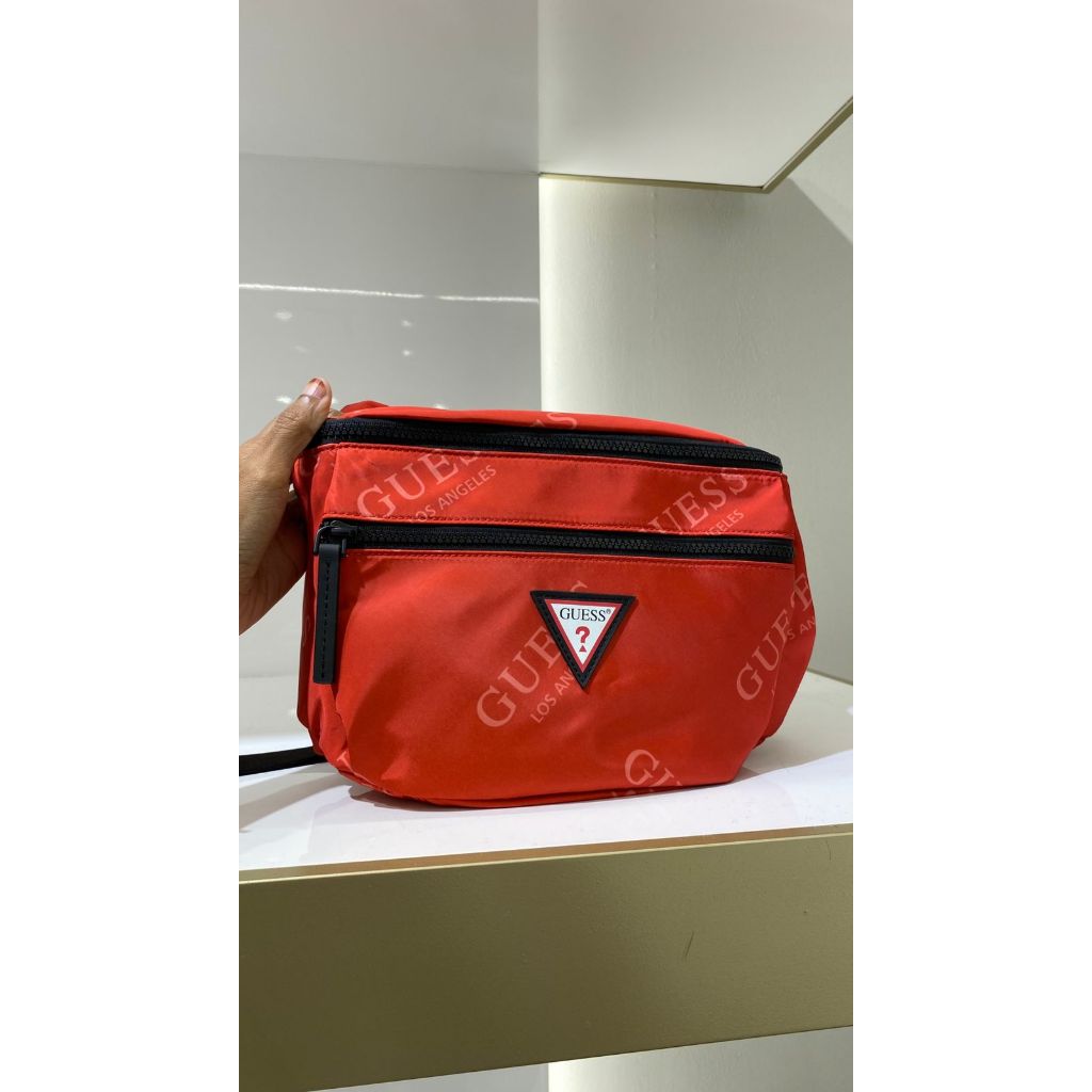 WAIST BAG GUESS PRIA  S LARGE BUM-RED