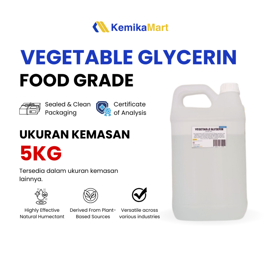 Ecocerol / Vegetable Glycerin / Gliserin  Food Grade 5kg