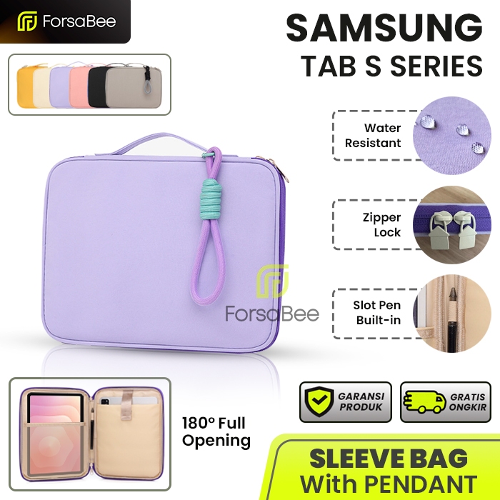 FORSABEE - Tas untuk Tablet Samsung Galaxy Tab S11 S10 S9 FE S8 S7 S6 Lite S5e S4 10 10.1 10.4 10.5 