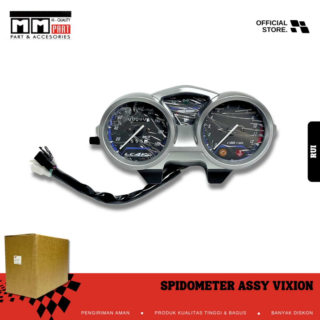 SPIDOMETER ASSY VIXION - SPIDO SPEEDO METER SPEEDOMETER MOTOR VIXION OLD LAMA