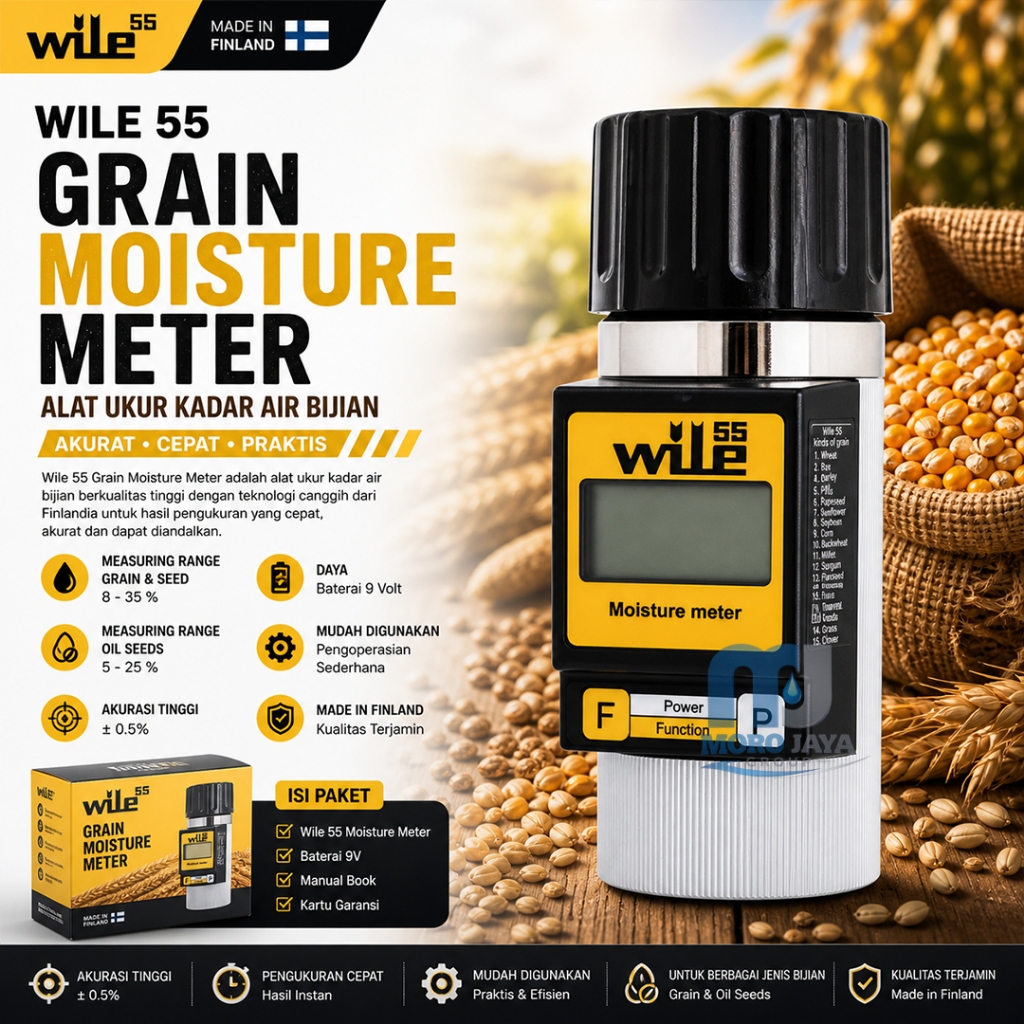 Wile 55 Grain Moisture Meter Alat Ukur Kadar air Bijian