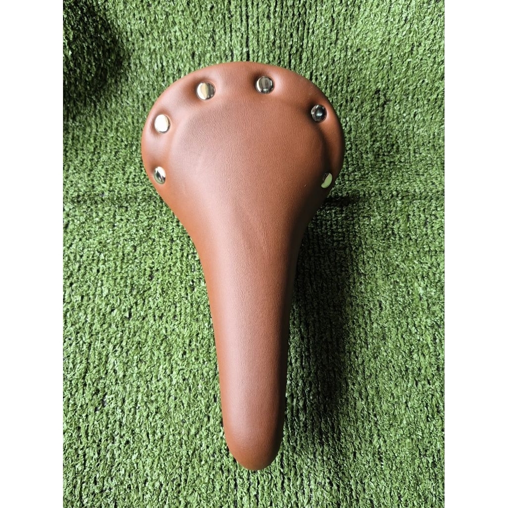 Sadel Sepeda WISPY Classic Style Kalcer Model Kulit Brown Original New