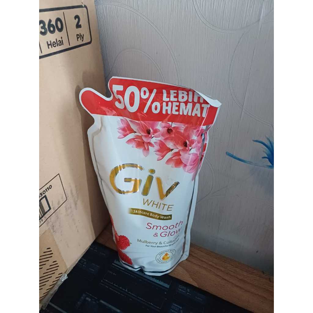 Giv White Liquid Soap Smooth & Glow - Sabun Cair Pencerah Kulit Refill