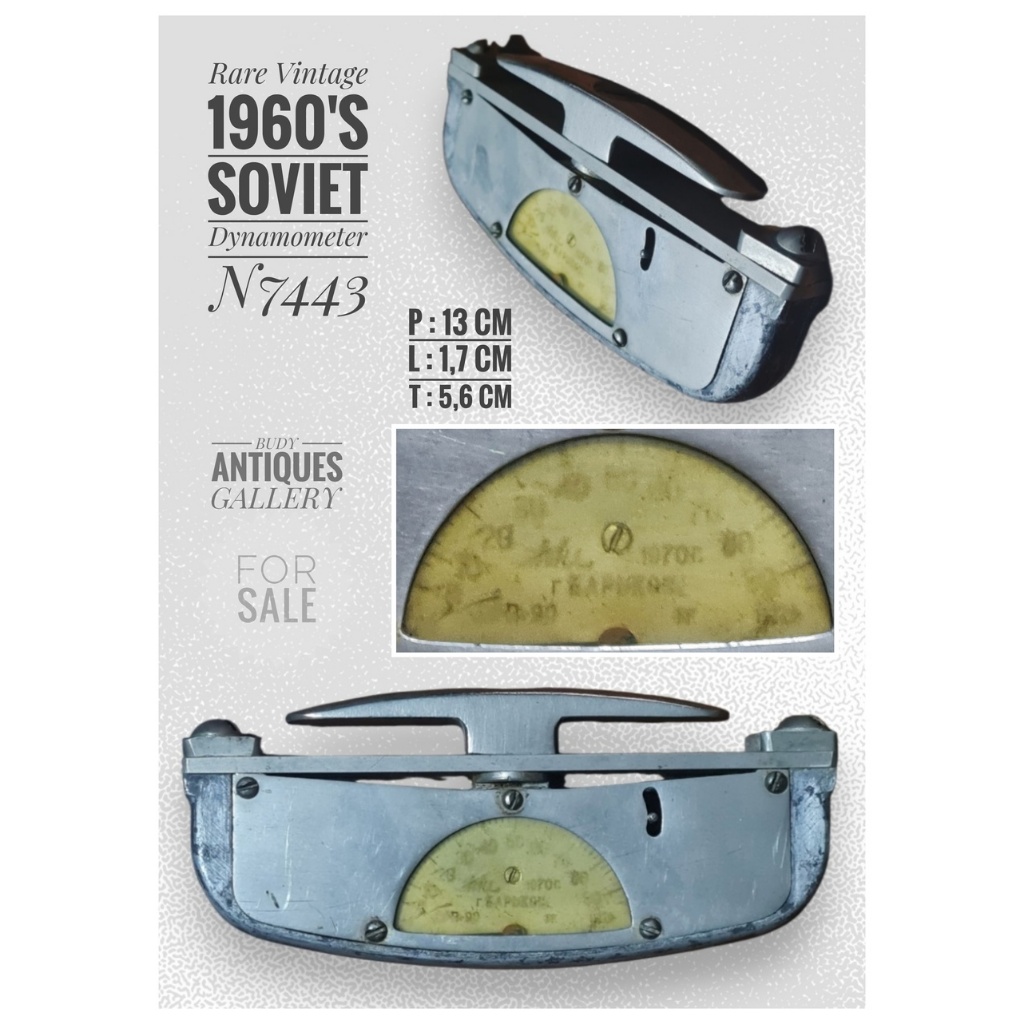 Rare Vintage 1960's Russia Dynamometer N7433