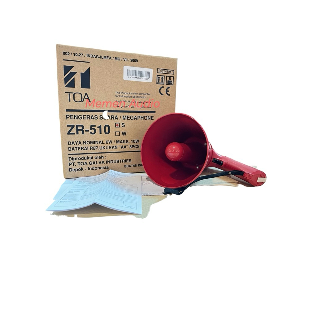 TOA Megaphone/Hand Grip 6 watt ZR-510S