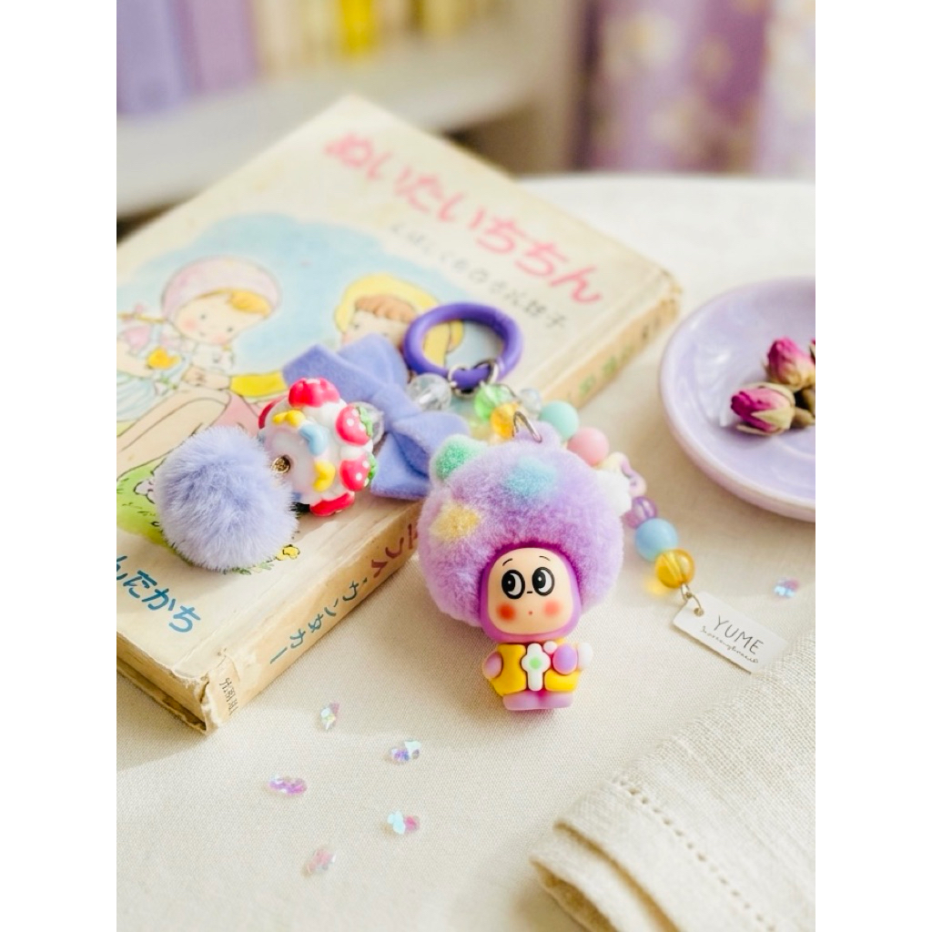 Ganci Bludru Kartun | Gantungan Tas Bludru | Gantungan Kunci Bludru