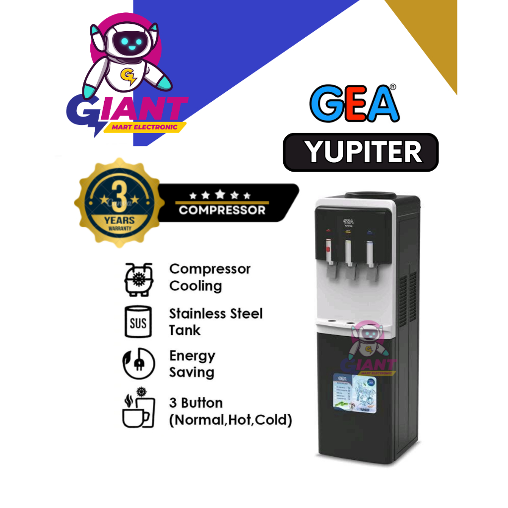 DISPENSER GALON ATAS GEA YUPITER 3 KRAN
