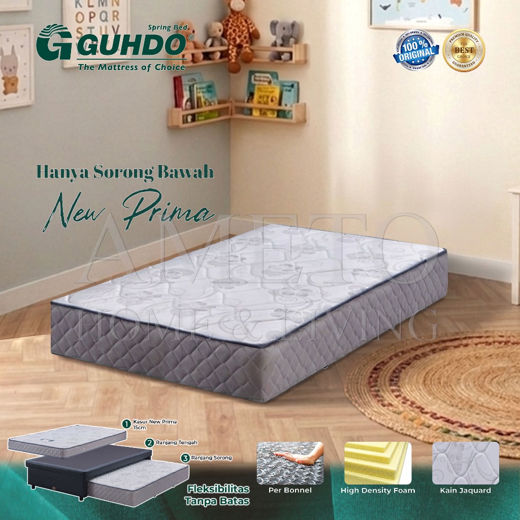 Guhdo Springbed for 2 in 1/3 in 1 New Prima 90 100 120 140 160 180 x 178 (HANYA SORONG BAWAH)